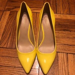 BCBGeneration Yellow Color High Heels. Size 8.5M
